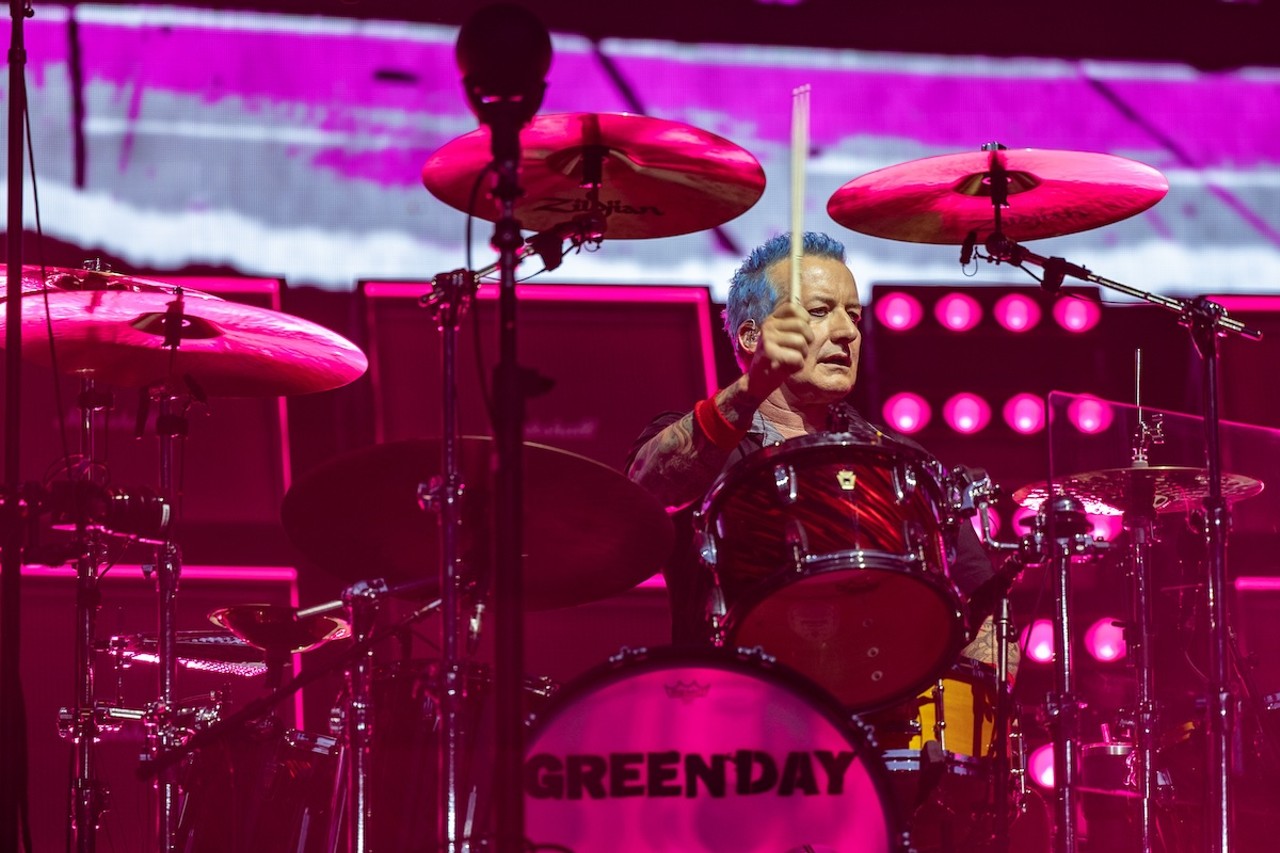 Green Day performing at Great American Ball Park on Aug. 22