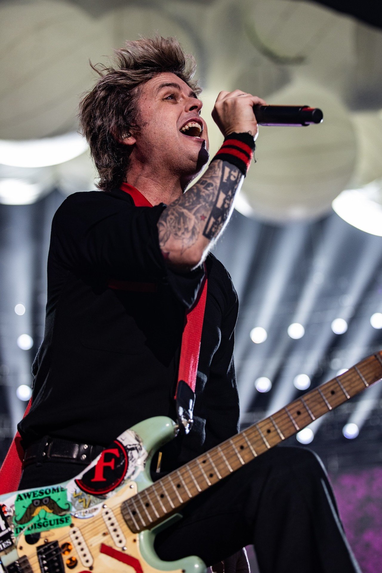 Green Day performing at Great American Ball Park on Aug. 22