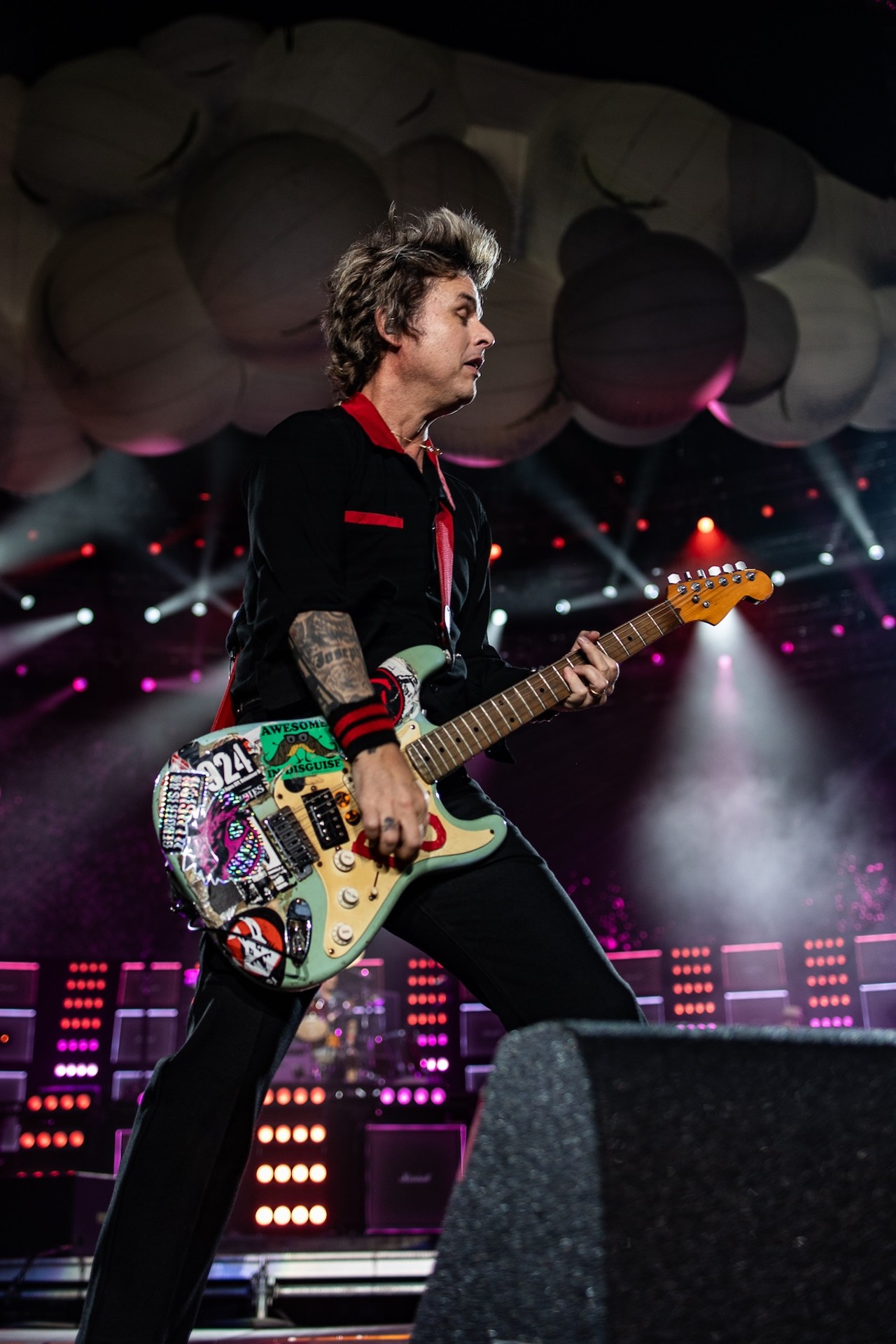 Green Day performing at Great American Ball Park on Aug. 22