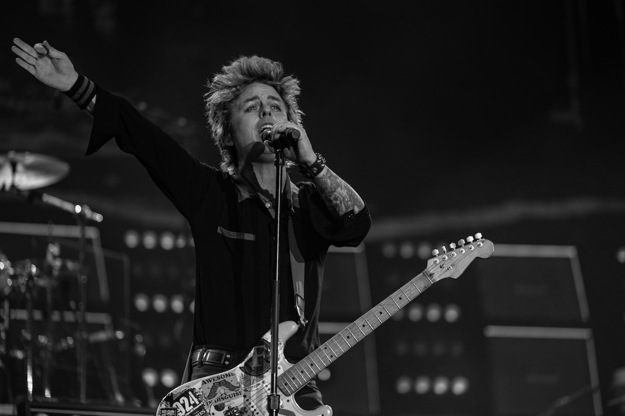 Green Day performing at Great American Ball Park on Aug. 22