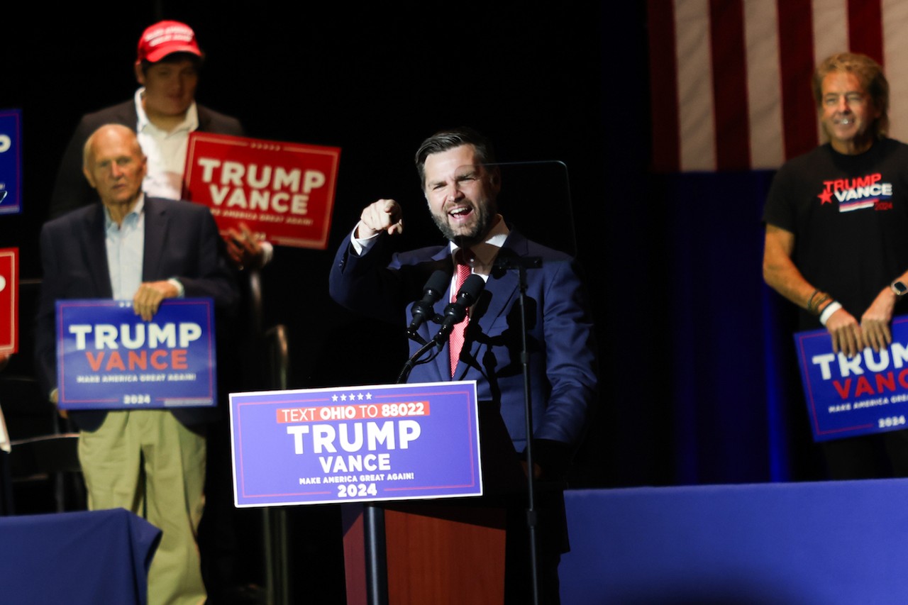 J.D. Vance held his first solo campaign rally as the Republican Vice Presidential nominee at Middletown High School on July 22.