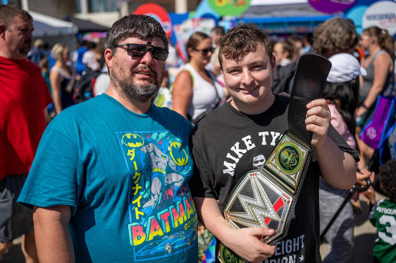 John Cena fans at the 2023 Kroger Wellness Festival