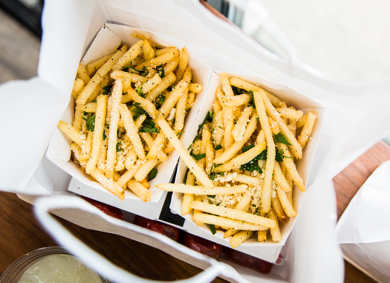 No. 10 Best French Fries: CityBird
Multiple locations
What to order with your fries: An order of the chicken tenders (4, 6, 8 or 10) with a cup of the Lemon Thyme Ranch for dipping goes perfectly with these herb-and-parmesan-dusted shoestring fries.