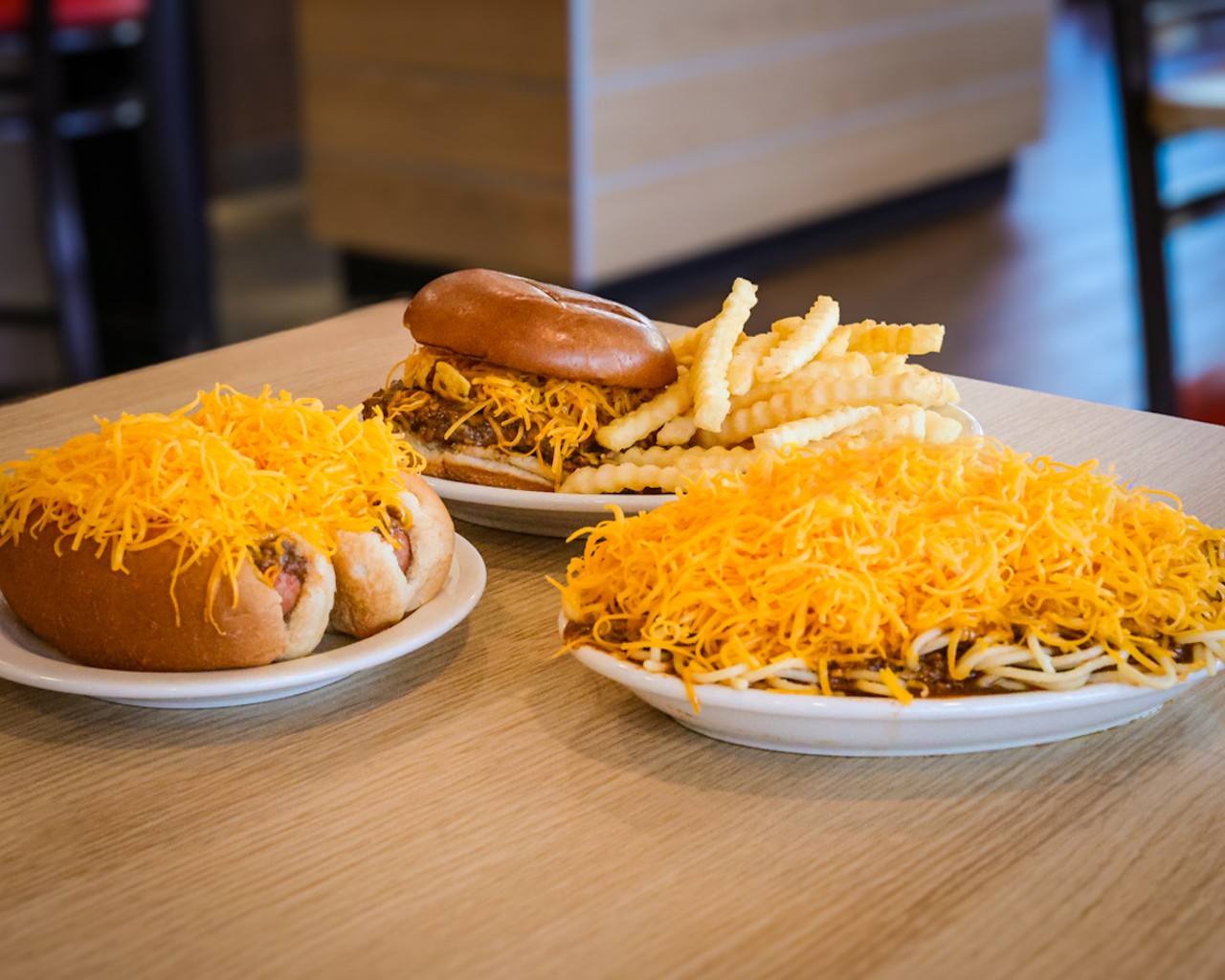 No. 7 Best French Fries: Gold Star Chili
Multiple locations
What to order with your fries: If you want to do a more traditional Cincinnati chili parlor order, get the fries under a heap of Gold Star chili and cheddar. But this chain’s burgers are also a great main dish.