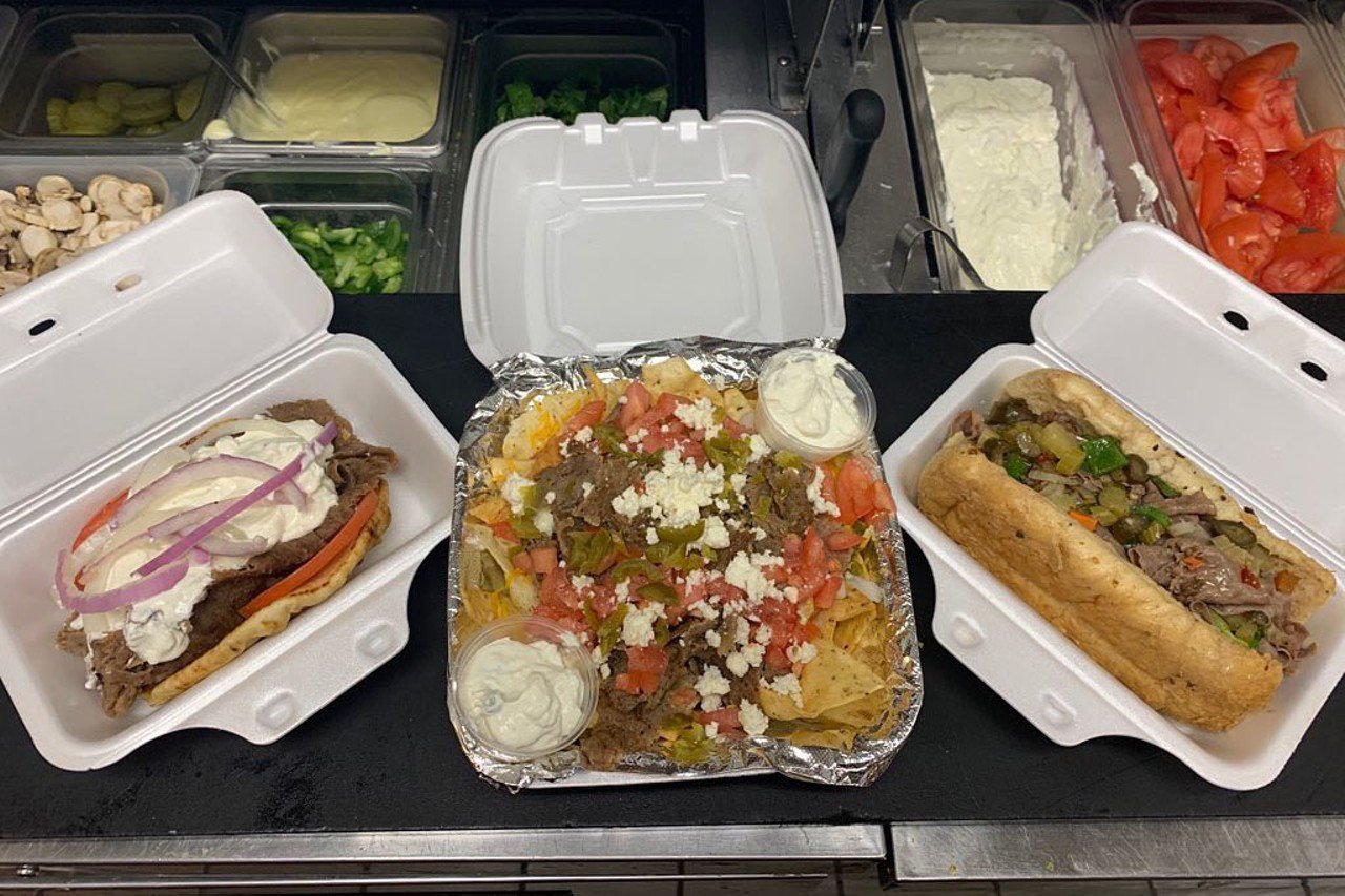 Best No. 9 Mediterranean Restaurant: Chicago Gyros & Dogs
201 W. McMillan St., CUF
Must-Try Dish: The Falafel Pita is made with lettuce, tomato, onion and cucumber and served with Chicago Gyros & Dog’s Taz sauce (tzatziki).