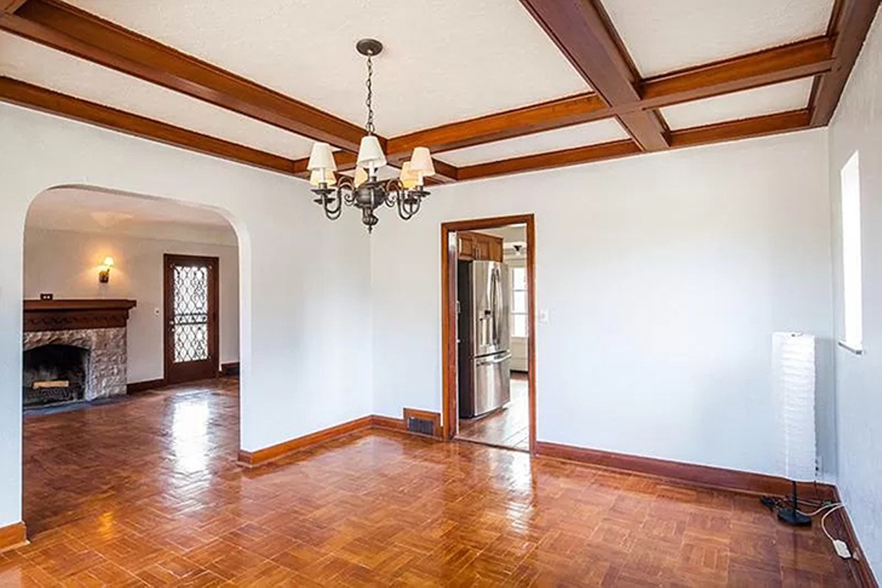 The Vintage Bathrooms in This College Hill Tudor Are a Pastel Dream