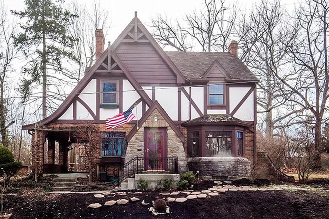 The Vintage Bathrooms in This College Hill Tudor Are a Pastel Dream