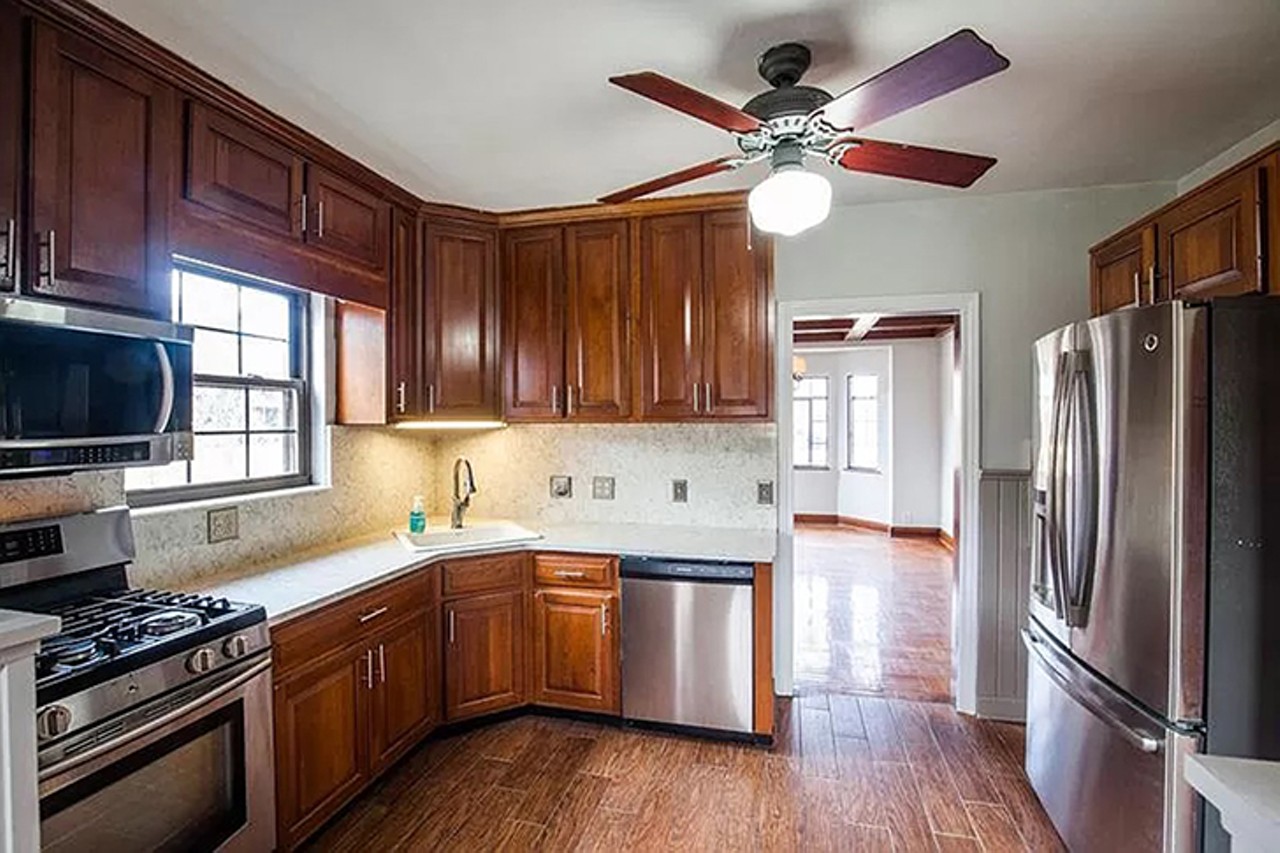 The Vintage Bathrooms in This College Hill Tudor Are a Pastel Dream