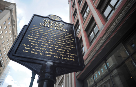 Herzog Studio/Hank Williams at HerzogWhere you can find the marker: Just outside CityBeat’s office at 811 Race St., Over-the-Rhine.The history: Cincinnati’s first commercial recording studio, Herzog Studio, was opened on the second floor of CityBeat’s building in 1945 by brothers “Bucky," a WLW radio engineer, and Charles Herzog, making the Queen City the place to record country music before Nashville came calling. The studio worked with artists and musicians from WLW and King Records and stars like Hank Williams, Pattie Page and The Delmore Brothers. Herzog even cut Williams’ “Lovesick Blues,” the song that launched Williams to superstardom and earned him an invite to the Grand Ole Opry.