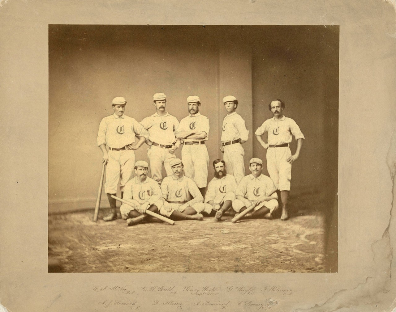 The Home Field of Pro Baseball’s First Team
Where you can find the marker: On the grounds of the Cincinnati Museum Center (1301 Western Ave., West End), to the right of the fountain as you’re walking toward the building.
The history: In the 19th century — before there was Union Terminal and long before there was the Cincinnati Museum Center — there was the West End’s Lincoln Park, a sprawling public space with a lake, gazebo and ball park called Union Grounds. Union Grounds was located where the museum is and was the home to the first pro baseball team, the Cincinnati Red Stockings, founded in 1869. The ball park could seat up to 4,000 people, but it’s estimated that big games would draw around 12,000 people to the grounds. The team disbanded in 1870 and Cincinnati would see two more franchises of the same name form. The one that we know as the Cincinnati Reds today was founded in 1881.