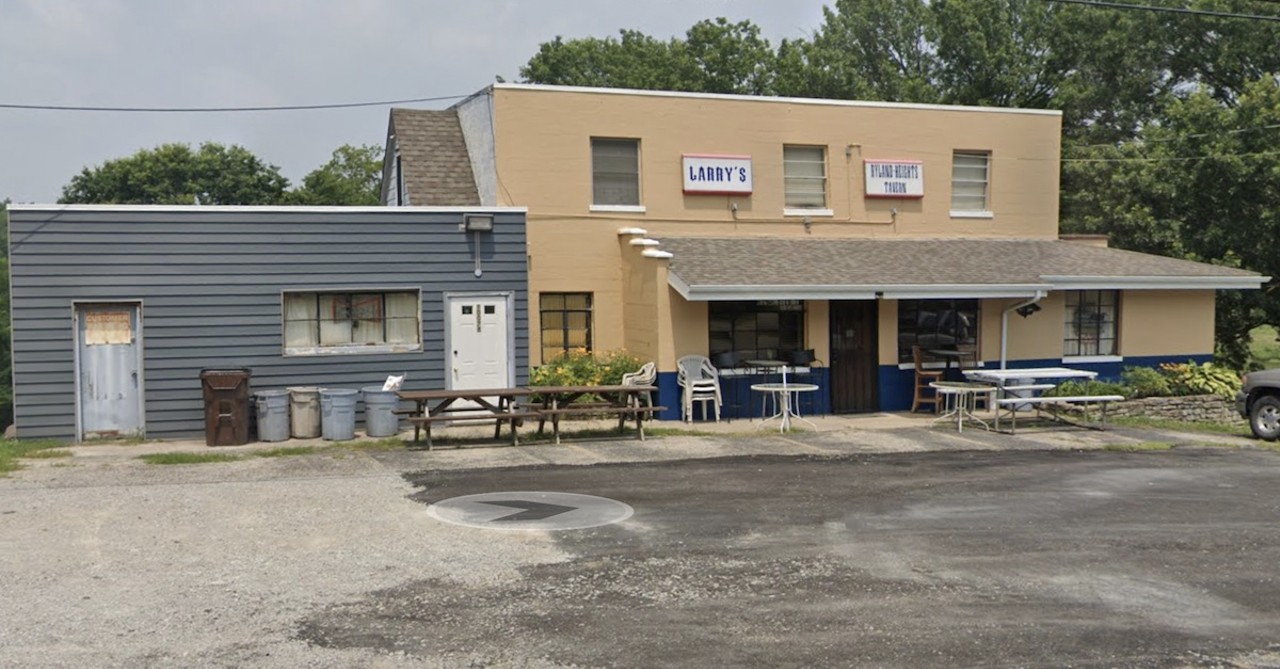 Larry’s Ryland Heights Tavern
10078 Decoursey Pike, Ryland Heights
A hangout since the '50s, Larry's Ryland Heights Tavern is truly a Kentucky destination (or, a "no aggravation location" as they like to call themselves) with ashtrays all around the U-shaped, pounded-copper bar and a cash-only register. The space is decked out with jokey signs — “This town is so small we don’t have a town drunk. We take turns.” — and wall decor (neon beer signs and a pair of grimacing, sculpted Laurel and Hardy faces). Canned beer is all-American (mostly “lite”) brews, with the bestseller being Michelob Ultra, of which you can get bucket specials. Stop in on Wednesdays to try the wings on special with their array of sauces. And while Larry's is pretty much an indoor place, there is a small patio deck on the side of the building.