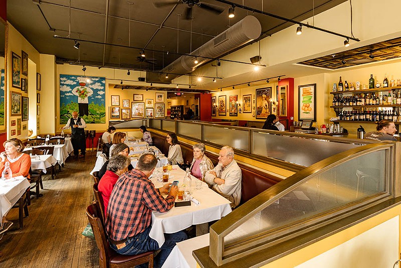 Inside the dining room at French Crust. - Photo: Hailey Bollinger