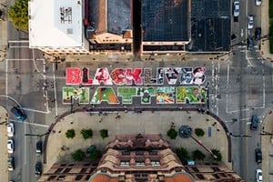 Black Lives Matter Mural on Plum Street. - Photo: Courtesy of Empower