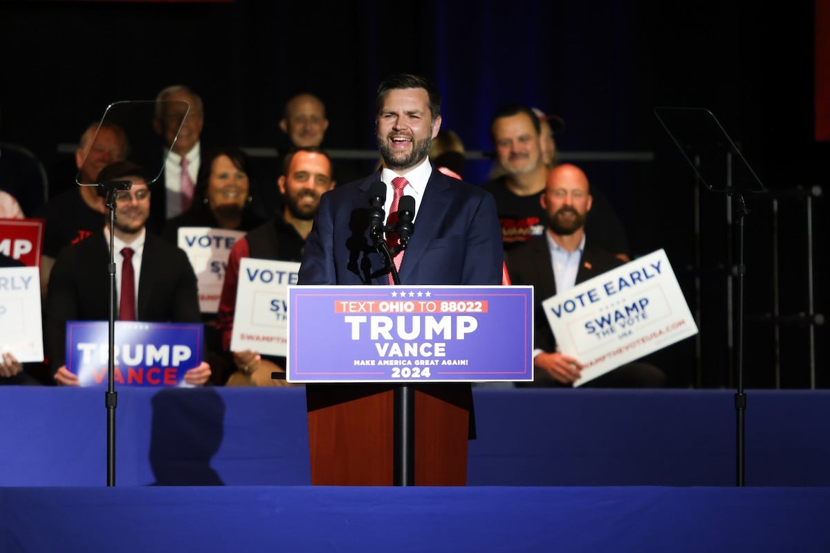 J.D. Vance held his first solo campaign rally as the Republican Vice Presidential nominee at Middletown High School on July 22.