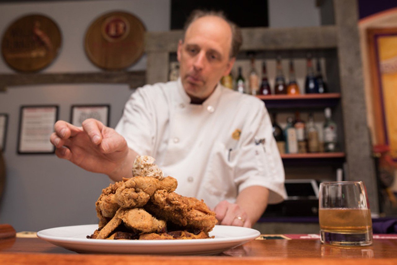 Purple Poulet
603 Sixth Ave., Dayton
Dayton, Kentucky&#146;s Purple Poulet brands itself as a Southern bourbon bistro, emphasis on the bourbon &#151; and the hospitality and service. The eatery is well-known for their Southern fried chicken, offering five different menu items featuring it, including the fried chicken and waffle and "claim to fame" fried chicken dinner.
Photo via purplepoulet.com