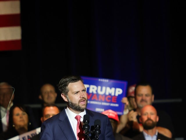 JD Vance held his first solo campaign rally as the Republican Vice Presidential nominee at Middletown High School on July 22.